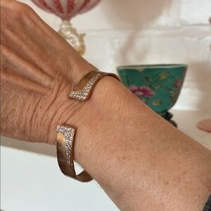 Vermeil and cz cuff